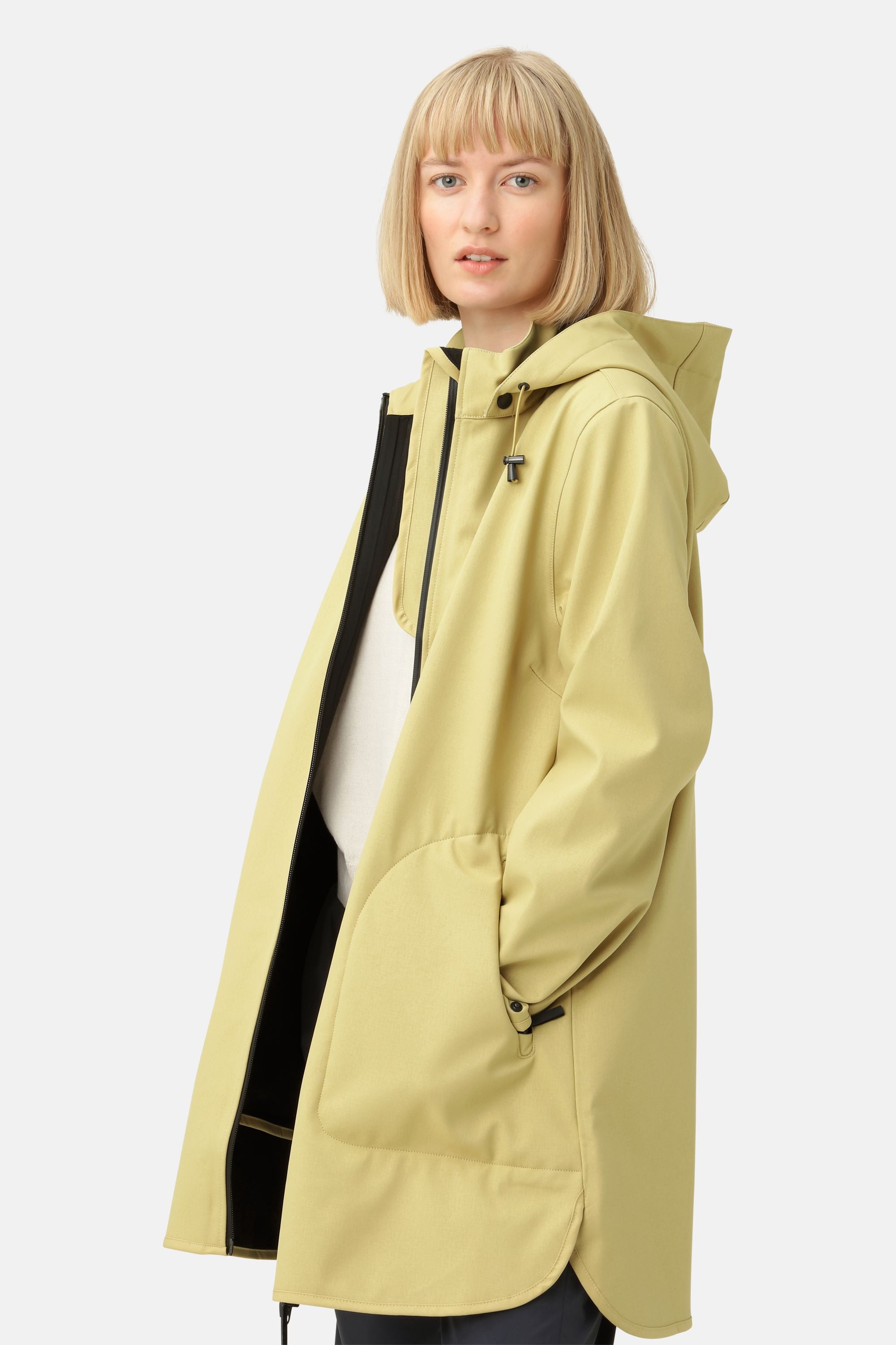 Softshell Regnjakke A-form - Citronella